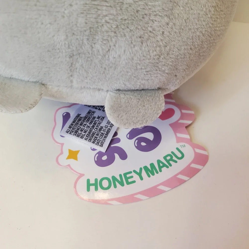 Honey Maru Raccoon Plush Gray Stuffed‎ Animal Kawaii Cute Plushie Toy